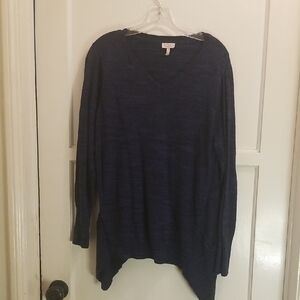 Lori Goldstein Women's Navy Blue Sweater